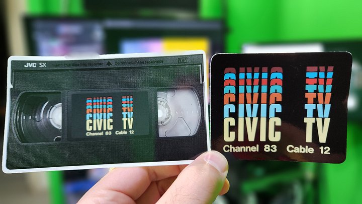 CIVIC TV Stickers - Pack of 2 (US Shipping Only) product image (1)