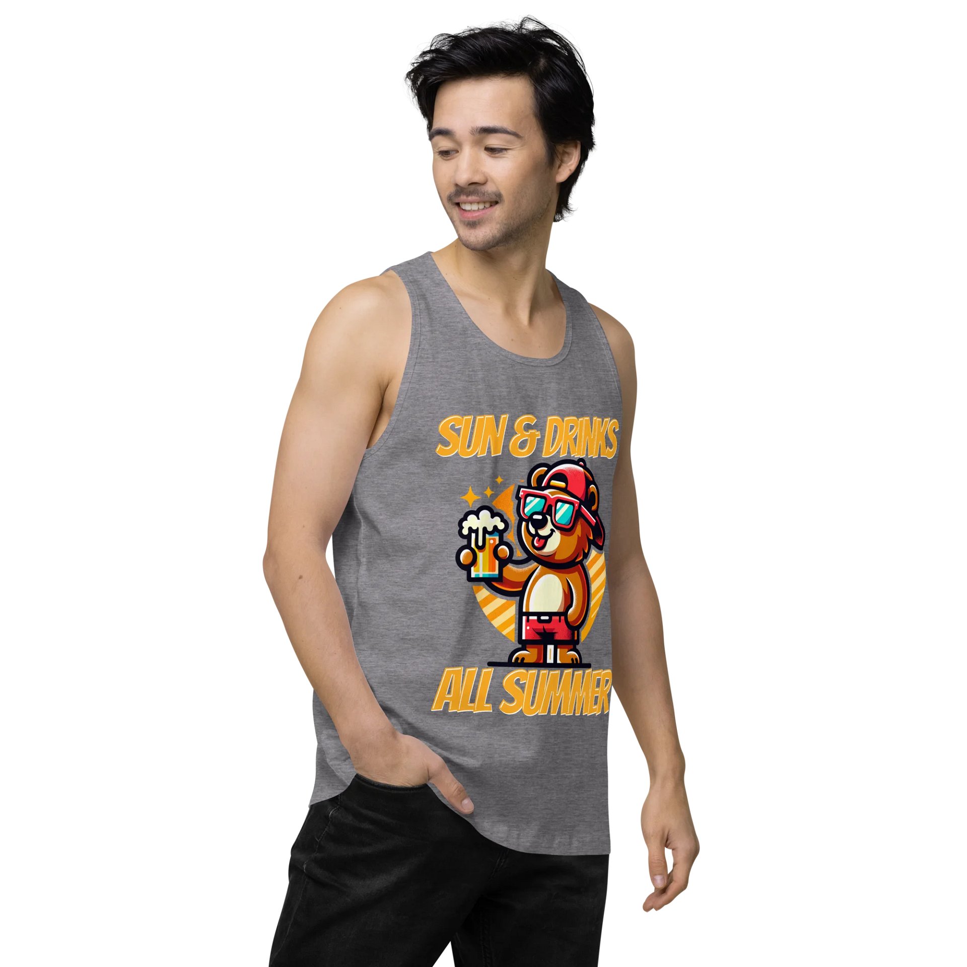 Summer Vibes Bear Tank Top product image (62)