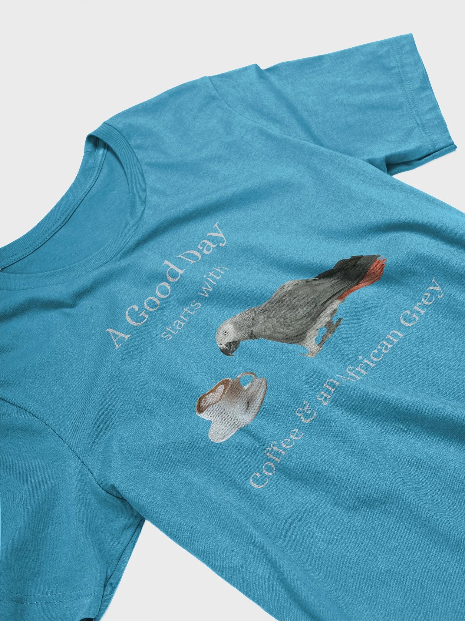 Coffee & Parrot Unisex T-Shirt product image (2)