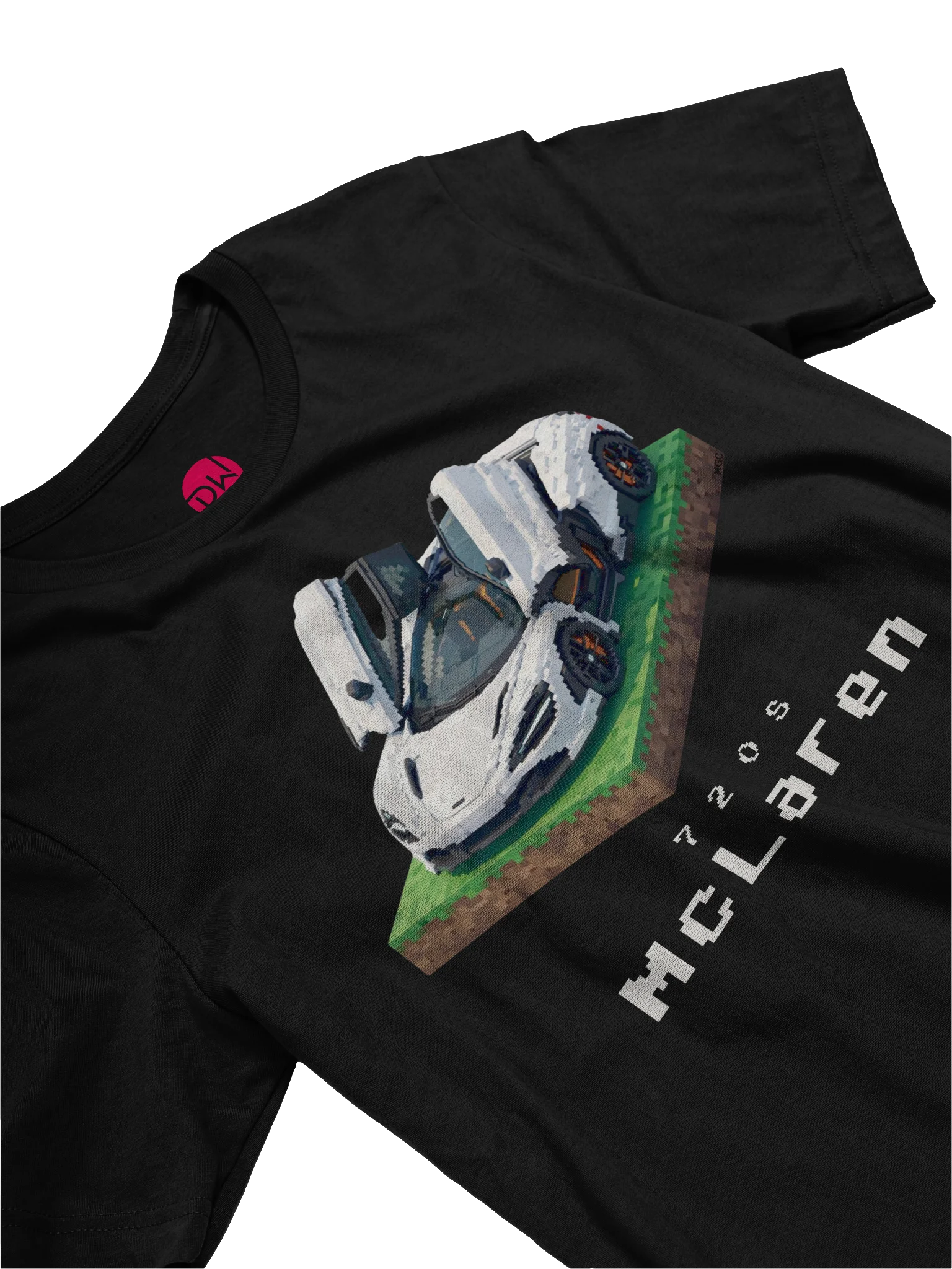 White McLaren 720S Shirt (Pixel, Retro, Minecraft) product image (19)