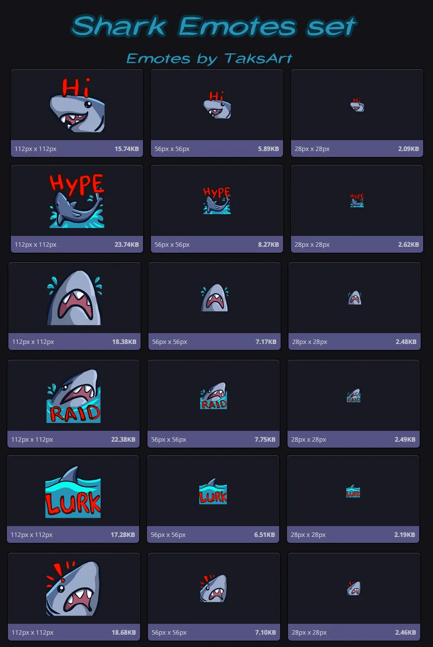 SHARKS - Emotes product image (2)