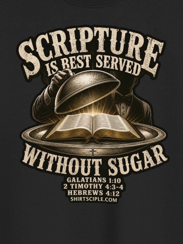 Scripture Is Best Served Without Sugar Sweatshirt product image (2)