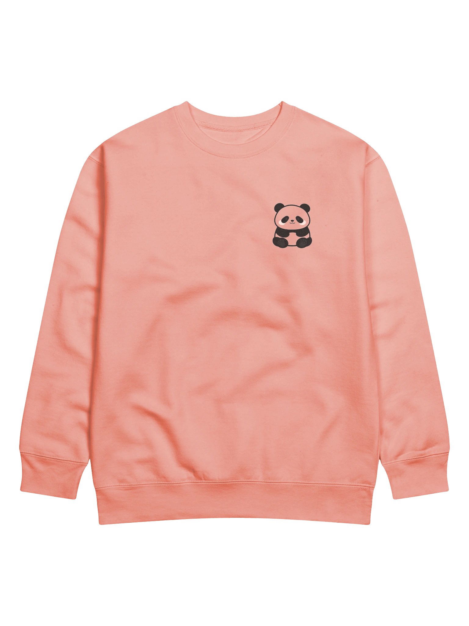 Kawaii Panda Graphic Sweatshirt – Peach product image (1)