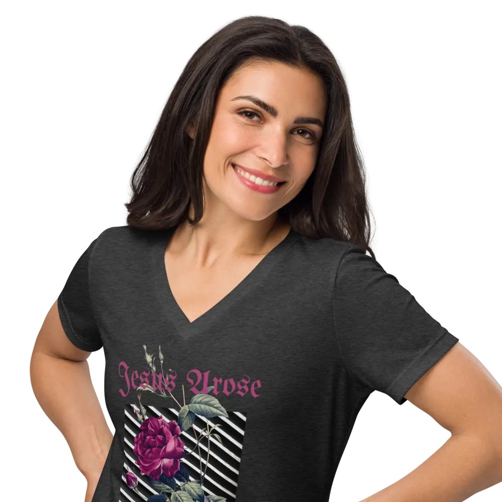 Jesus Arose V-Neck T-Shirt product image (3)