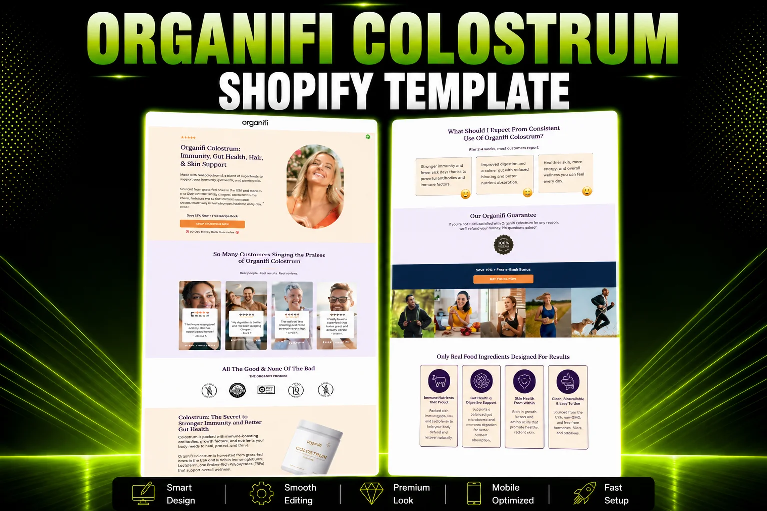 Organifi Colostrum Gempages Template product image (1)