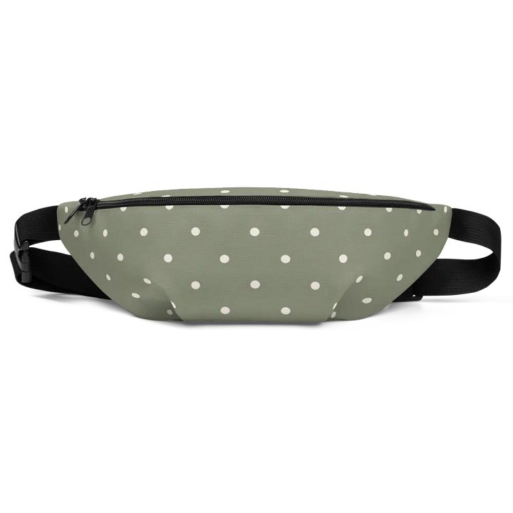 Green with Cream Dots Fanny Pack product image (1)