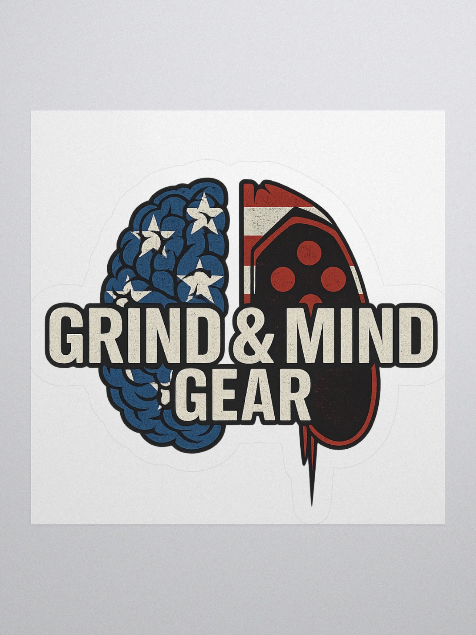 Grind And Mind Gear USA Logo Stickers product image (1)