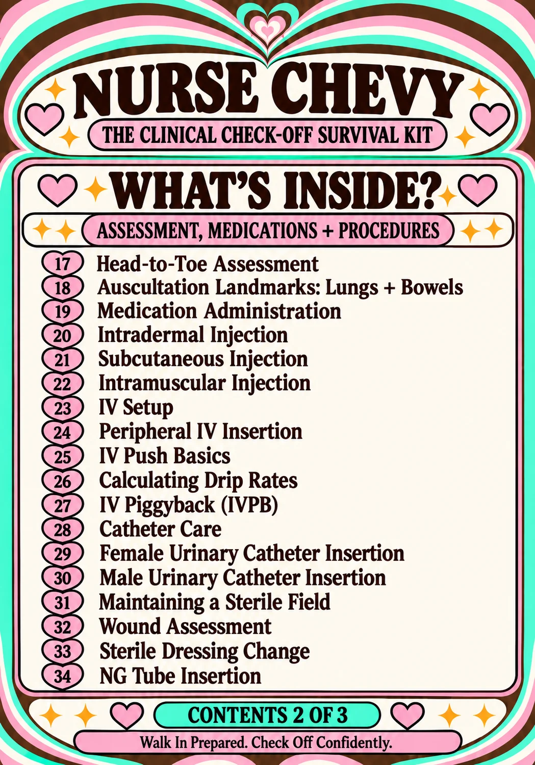 Nursing Skills Check-Off Bundle — Clinical Skills Step-by-Step Guides product image (4)
