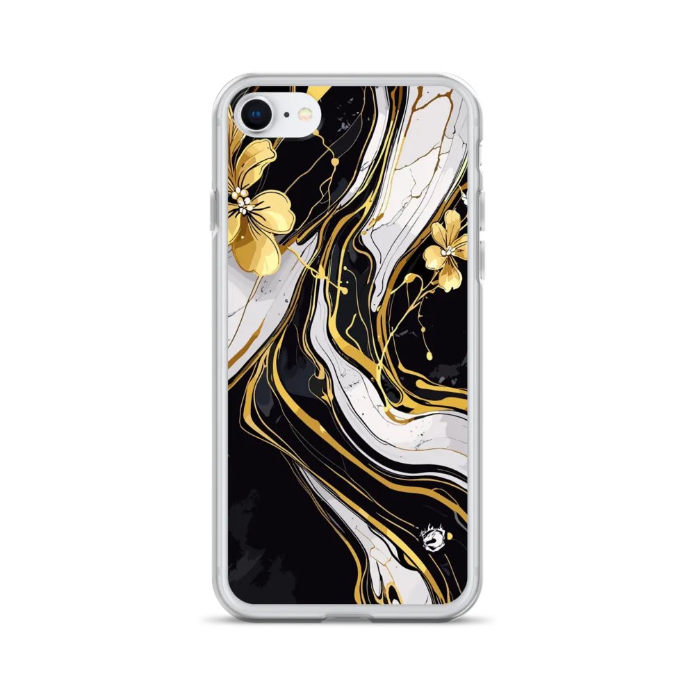 Gold Flowers Marble iPhone Case product image (24)