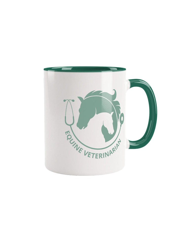 "Equine veterinarian" Ceramic Mug with color inside product image (1)