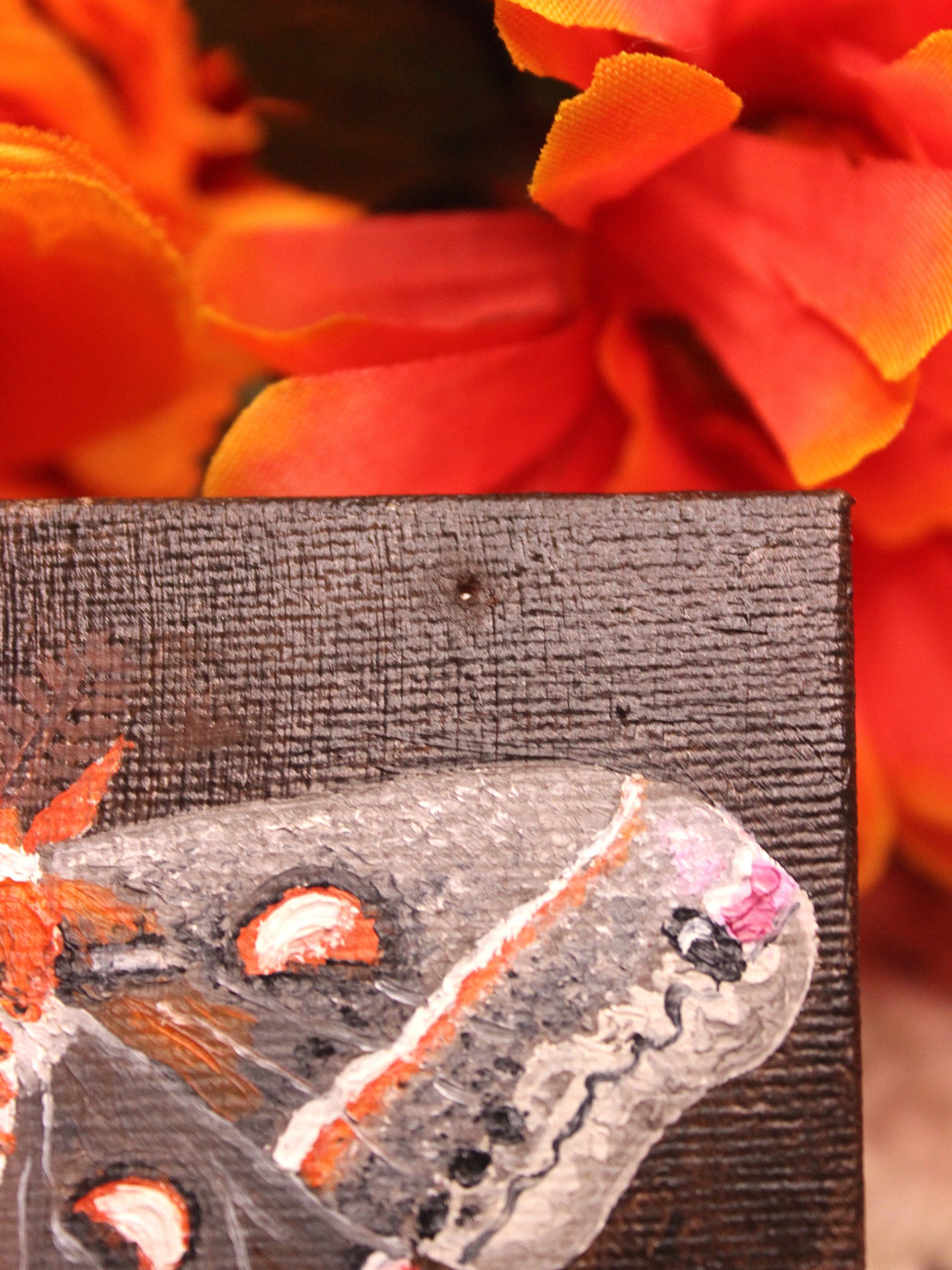 Damaged - Cecropia Moth Mini Oil Painting product image (5)