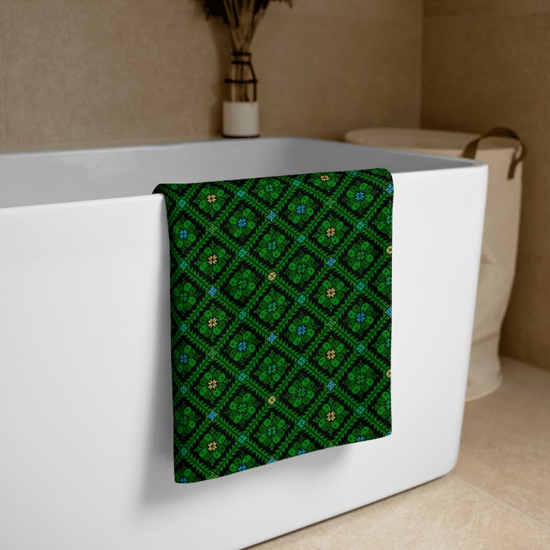 Green Tatreez Towel product image (1)