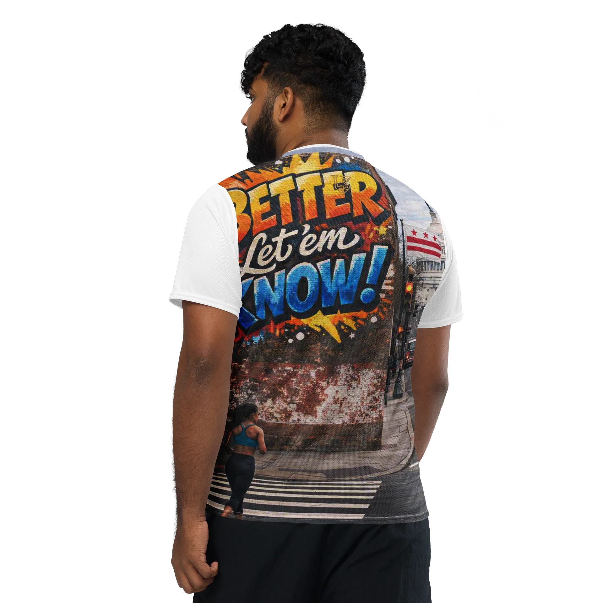 Lafate Store Designer Shirt White - Let'em Know - DC product image (1)