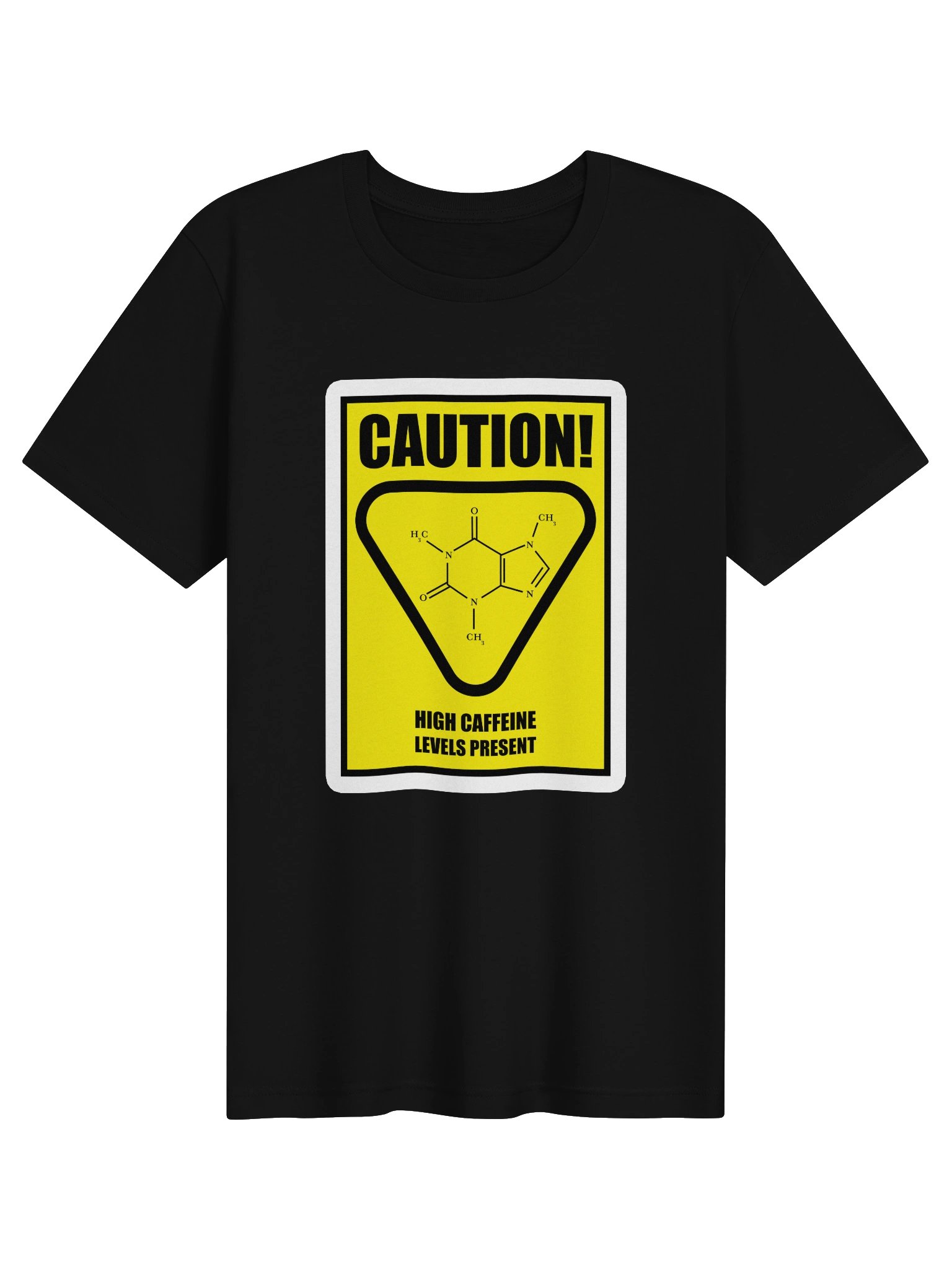 Caution! High Caffeine Levels Present — Premium Print Tee product image (1)
