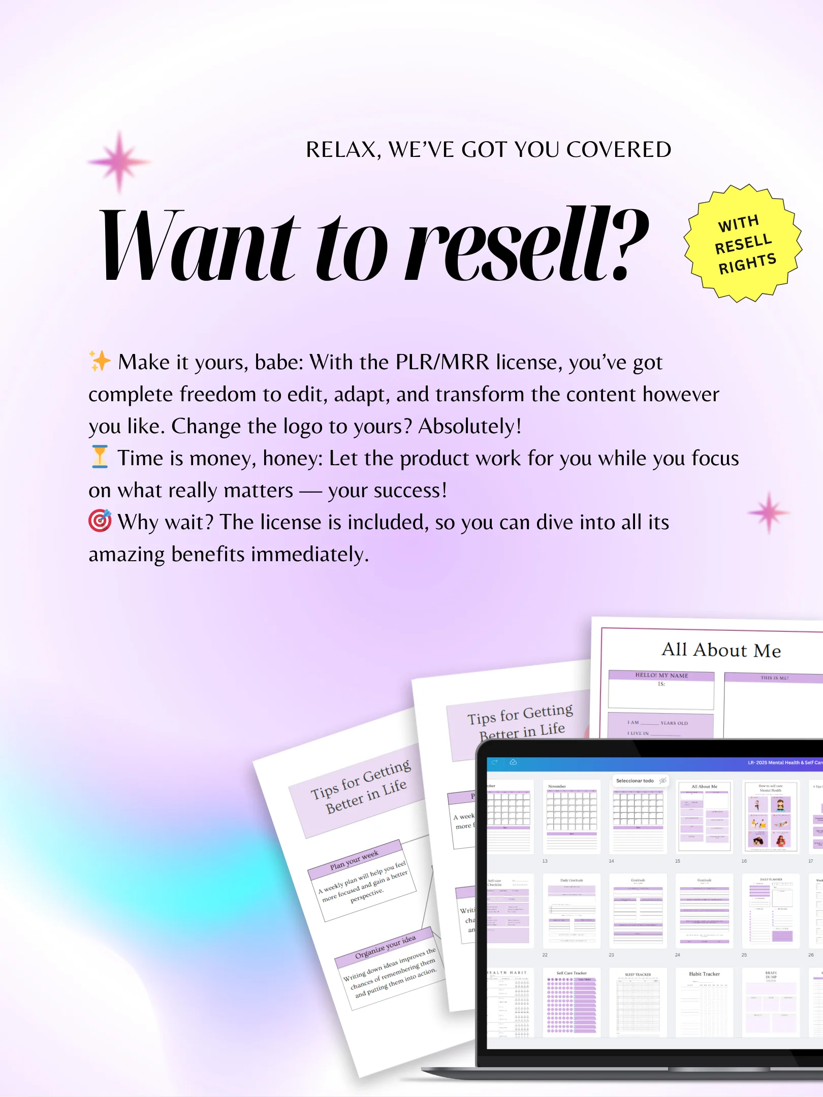 2026 Digital Planner Bundle | MRR PLR Bundle product image (4)