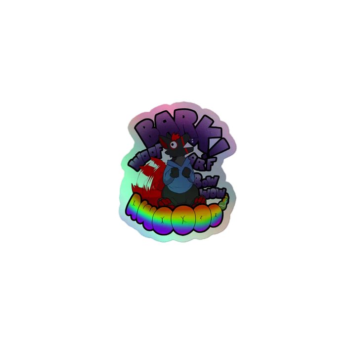 Barking Holographic Sticker product image (1)