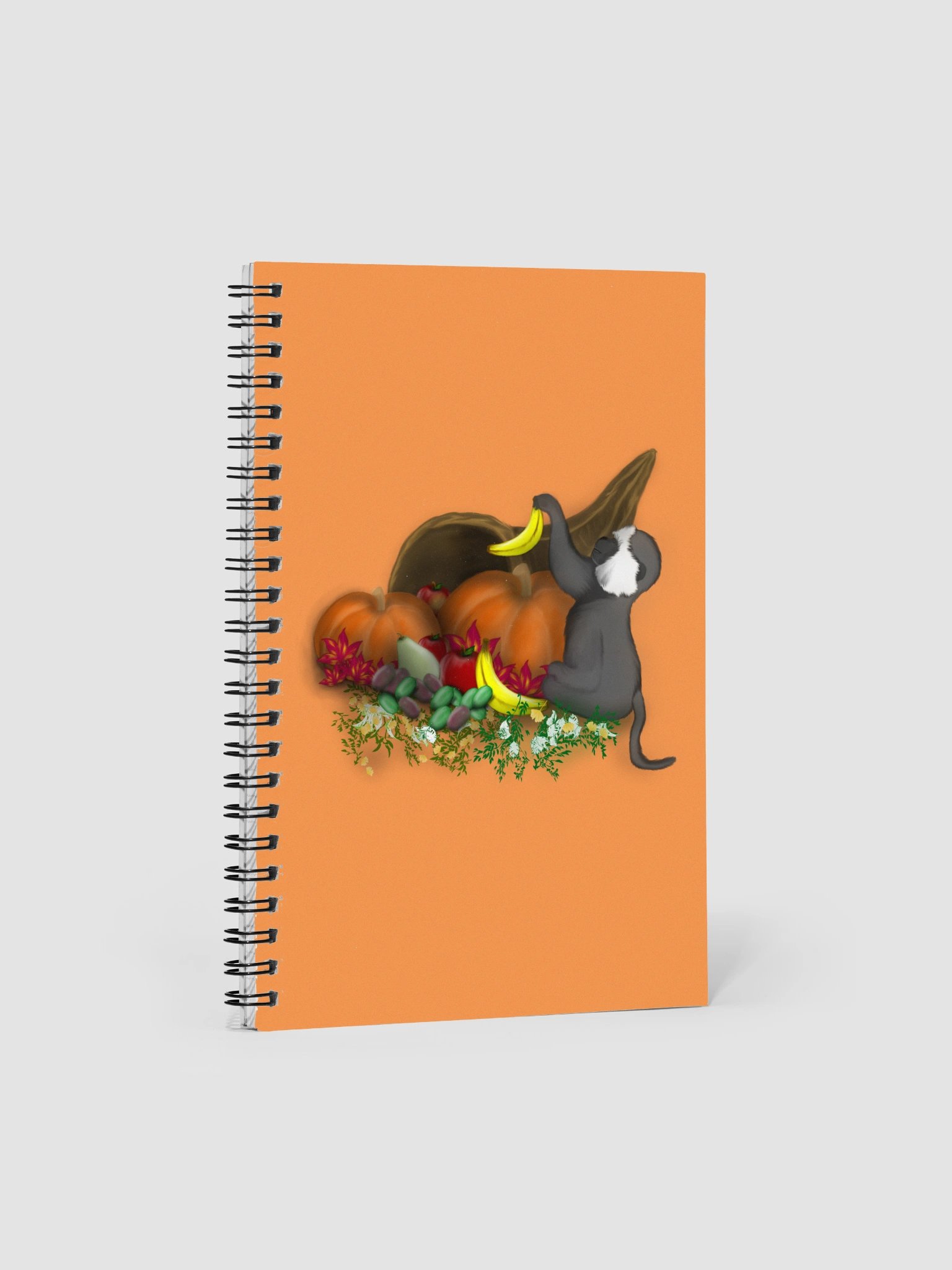 "Monkey and Cornucopia" Spiral Notebook product image (1)
