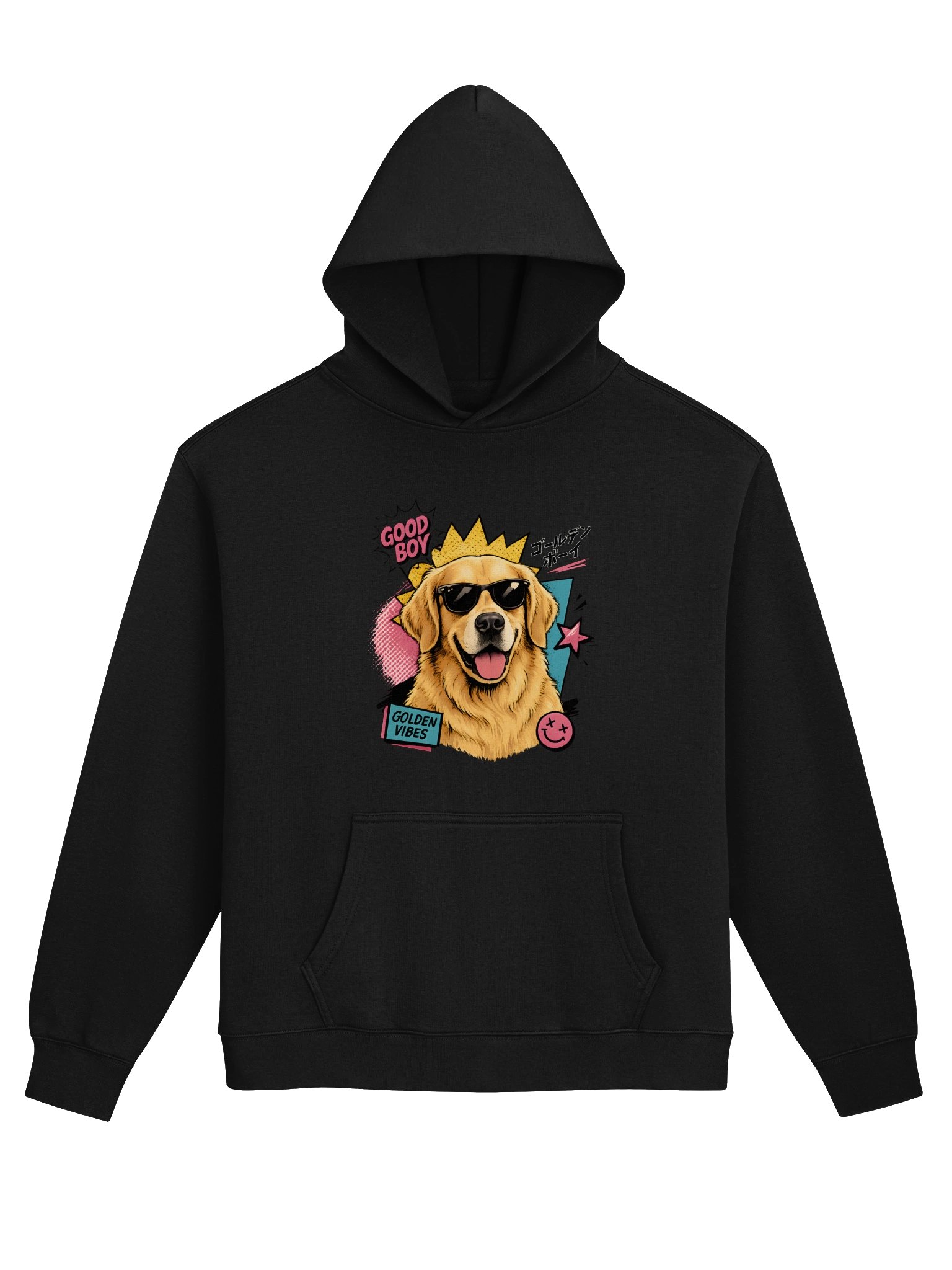 Golden Retriever Pop Art Hoodie – Retro Dog Pop Art product image (1)