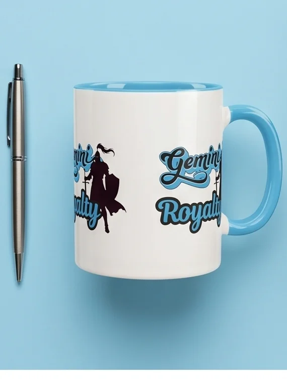 Gemini Royalty Blue Script Mug product image (3)