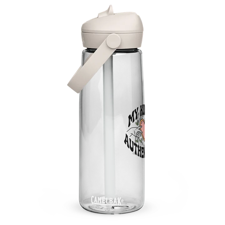 “My Kink Is Authenticity” Clear Flip Straw Water Bottle product image (1)
