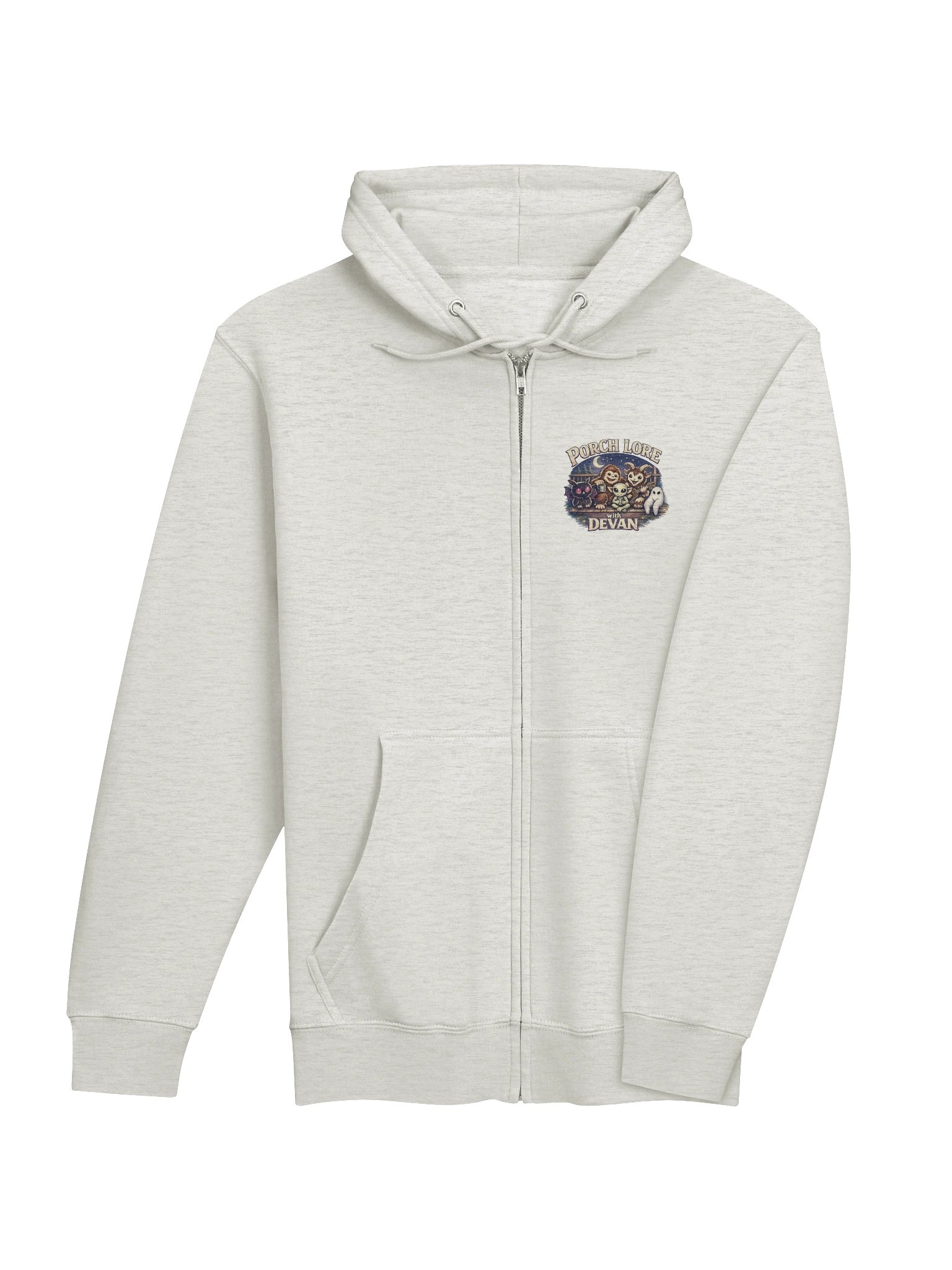 COZY CRYPTIDS POCKET ZIP UP HOODIE product image (4)