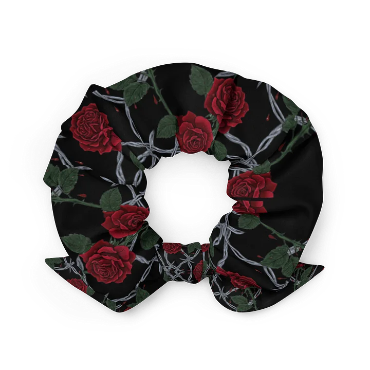 Colored Barbed Wire & Roses Scrunchie product image (2)