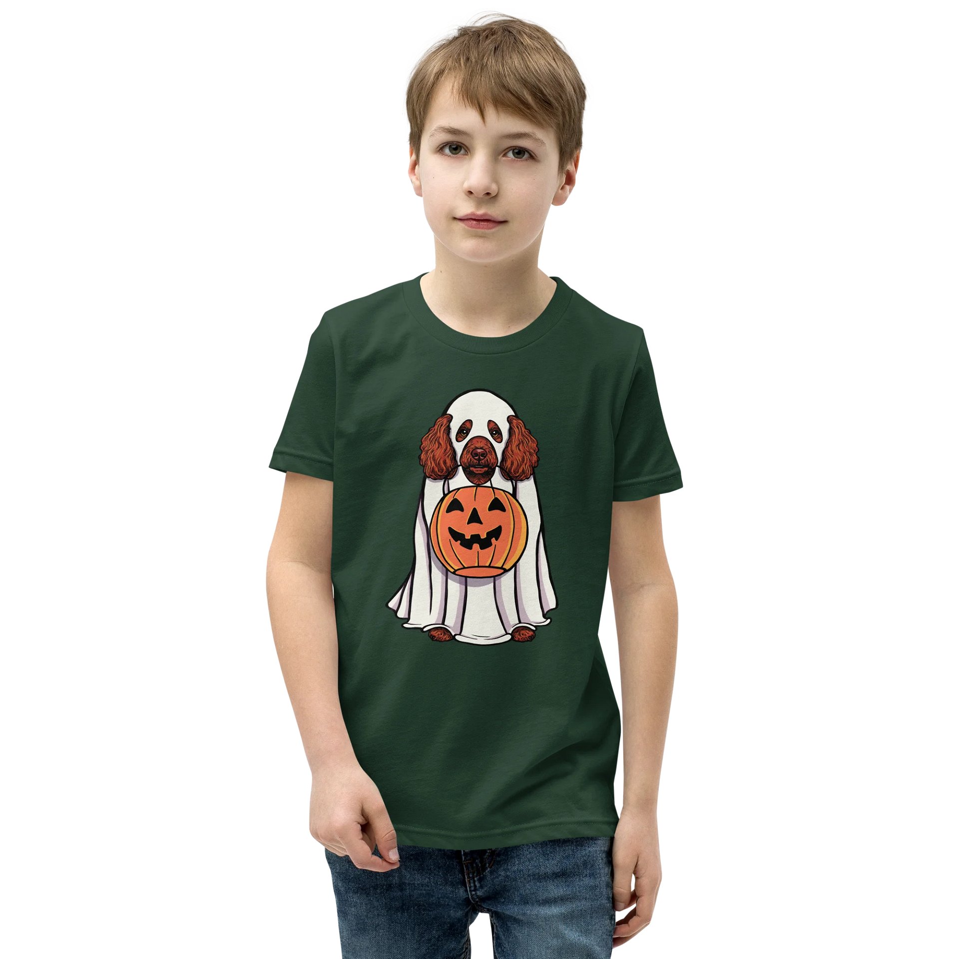 Halloween Miniature Poodle(Red) Youth T-Shirt product image (1)