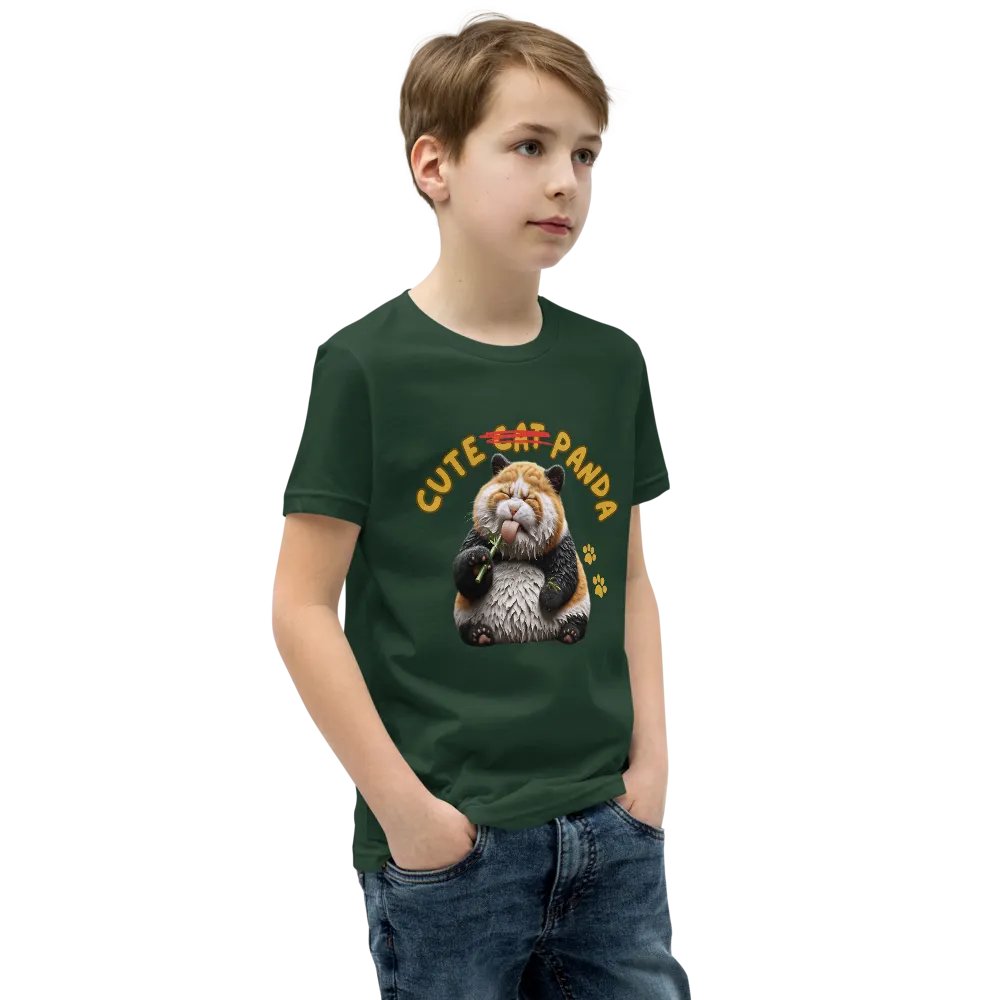 'Cute Not Cat But Panda' Youth T-Shirt 🐱🐼😄 product image (4)