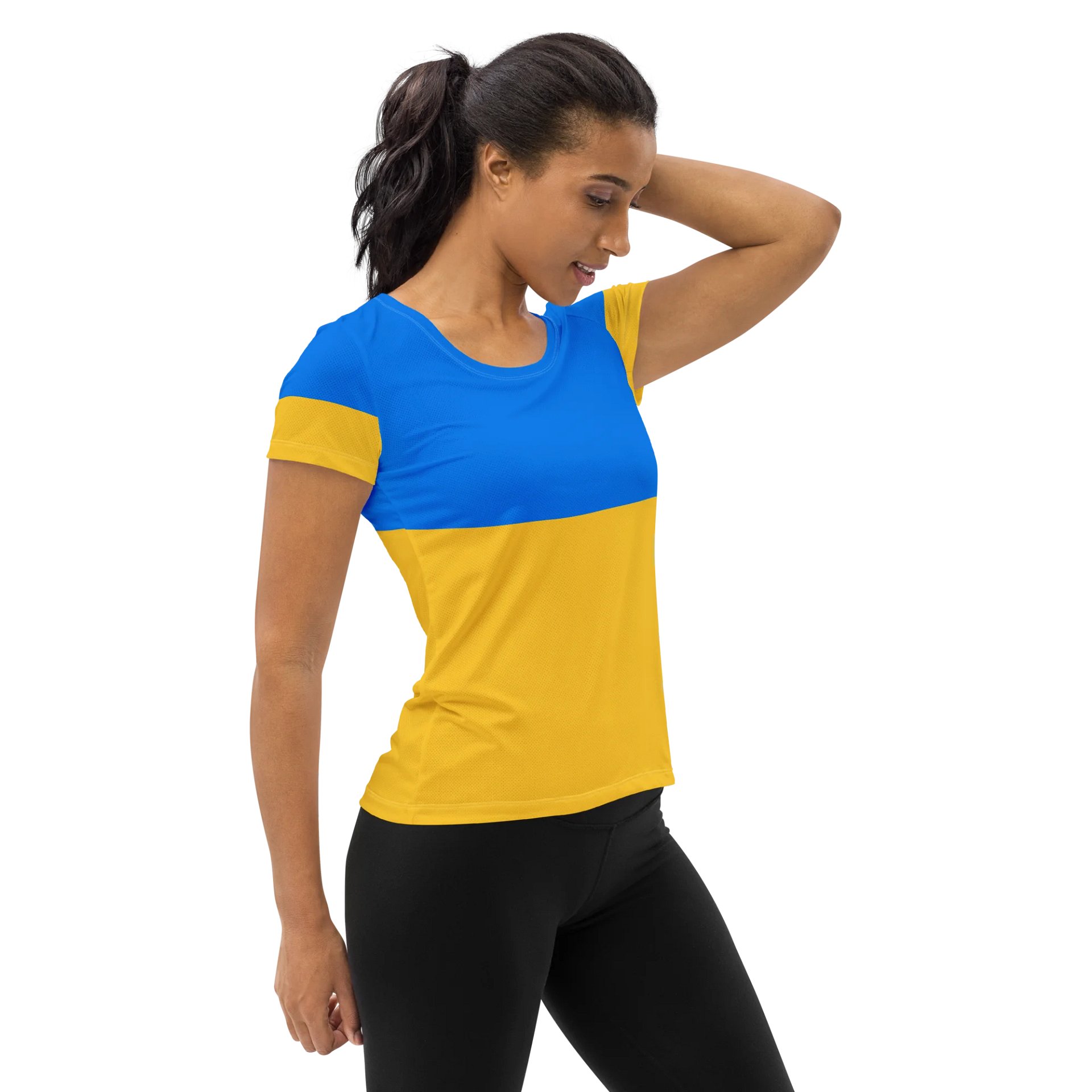 Sunshine Yellow Customizable Women's Athletic Tee product image (4)