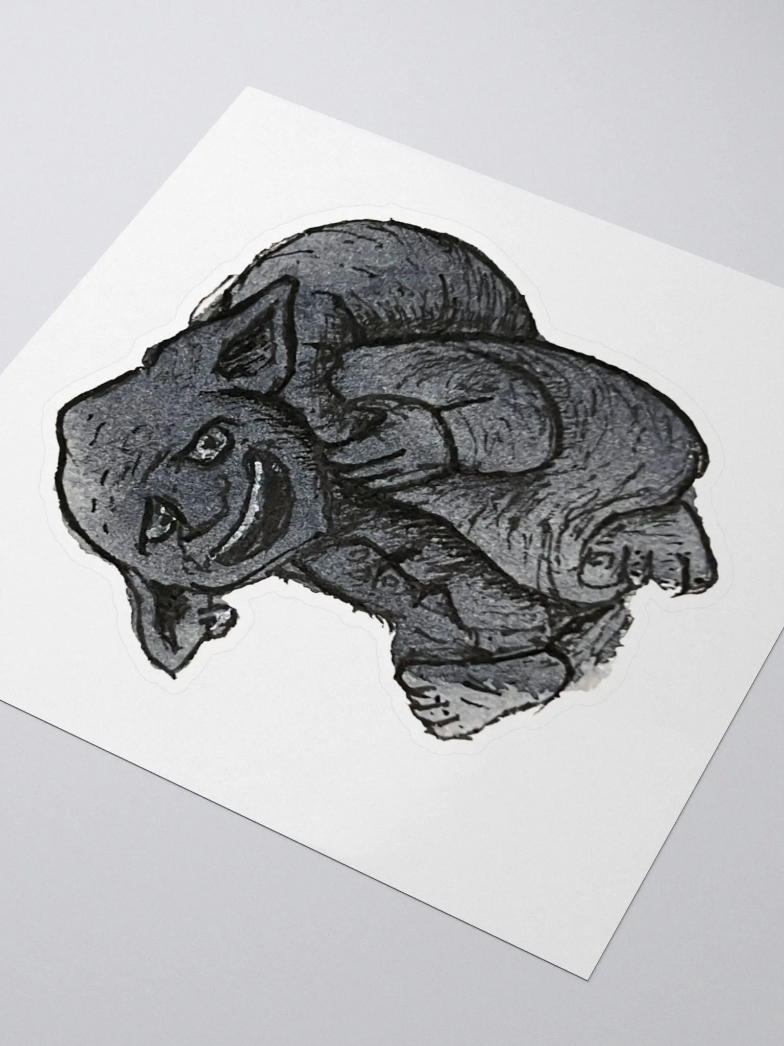 Watercolour Blobs Sticker- Payne's Gray product image (3)