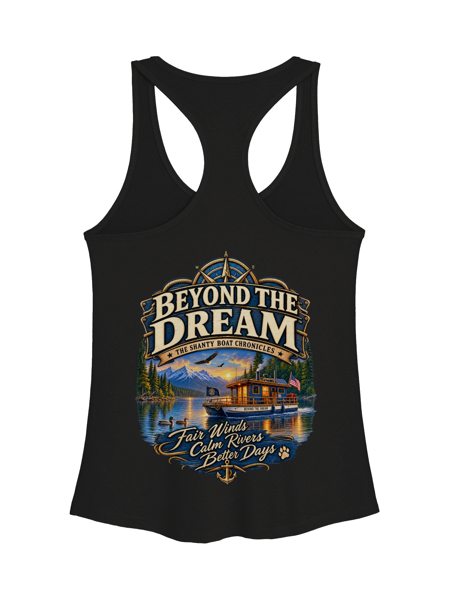 Beyond the Dream Women's Racerback Tank – Black product image (2)