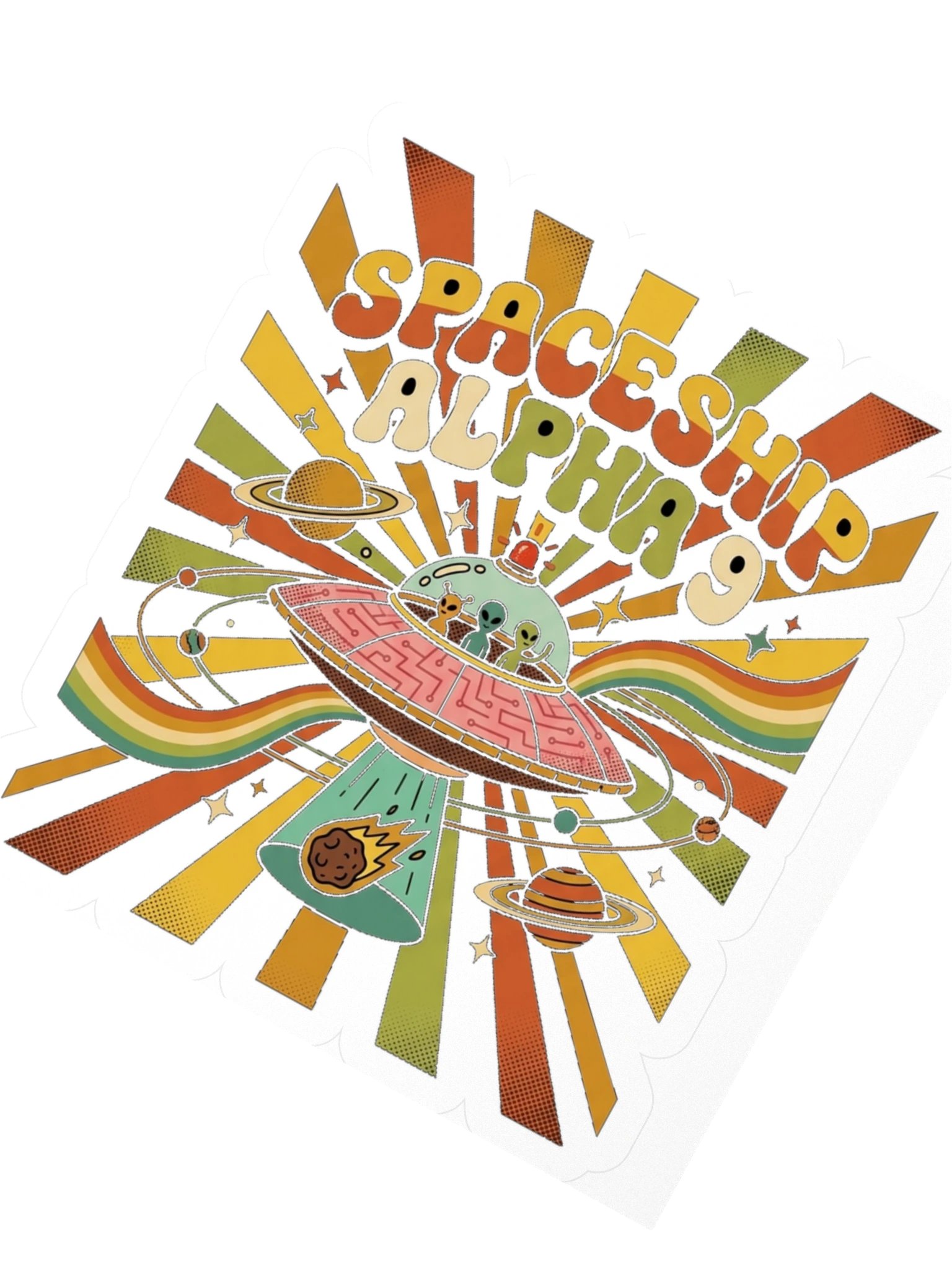 Spaceship Alpha 9 — Sticker product image (2)