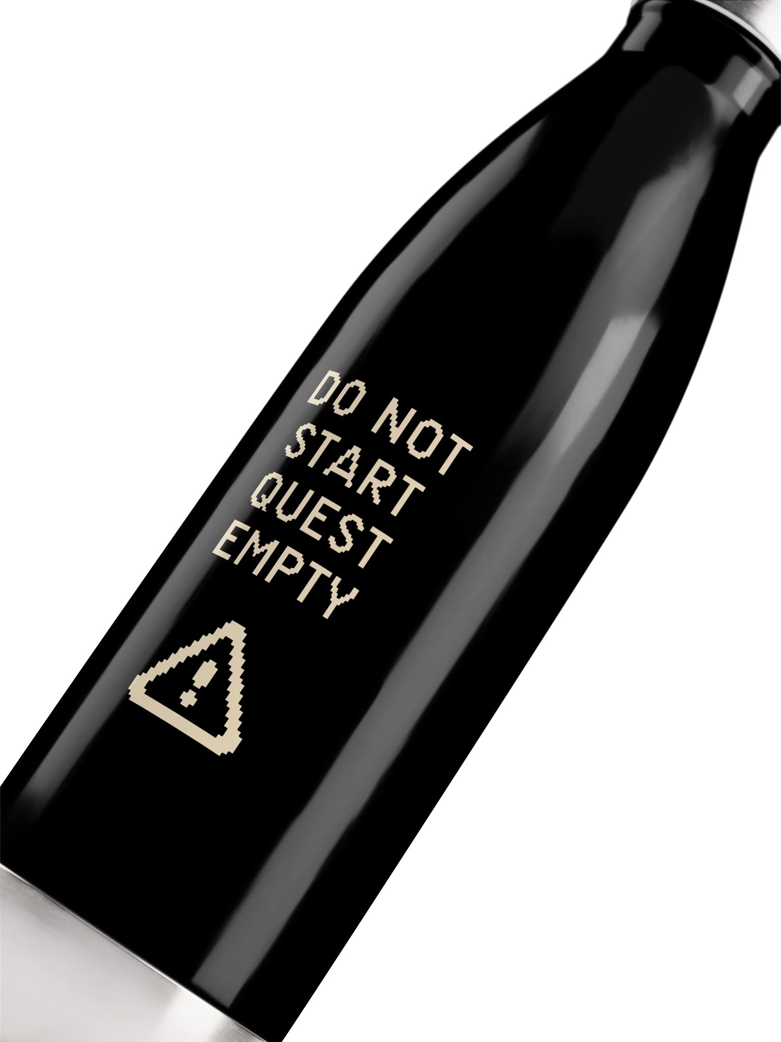 Do Not Start Quest Empty Water Bottle | Gamer Hydration & Chronic Illness Bottle product image (5)