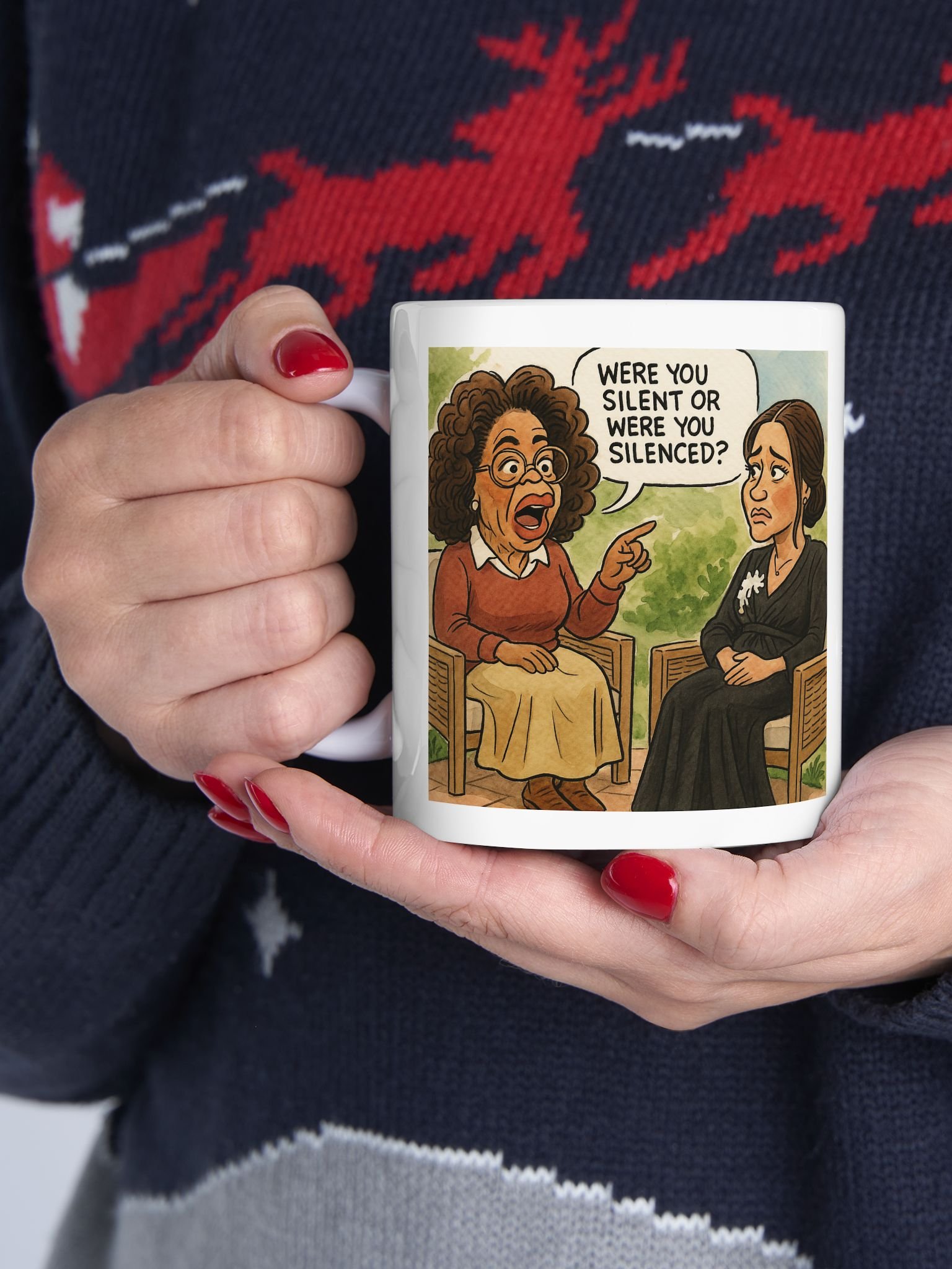 Royal Parody – “Were You Silenced?” Collectible Ceramic Mug (11oz) | As Never Collection product image (3)