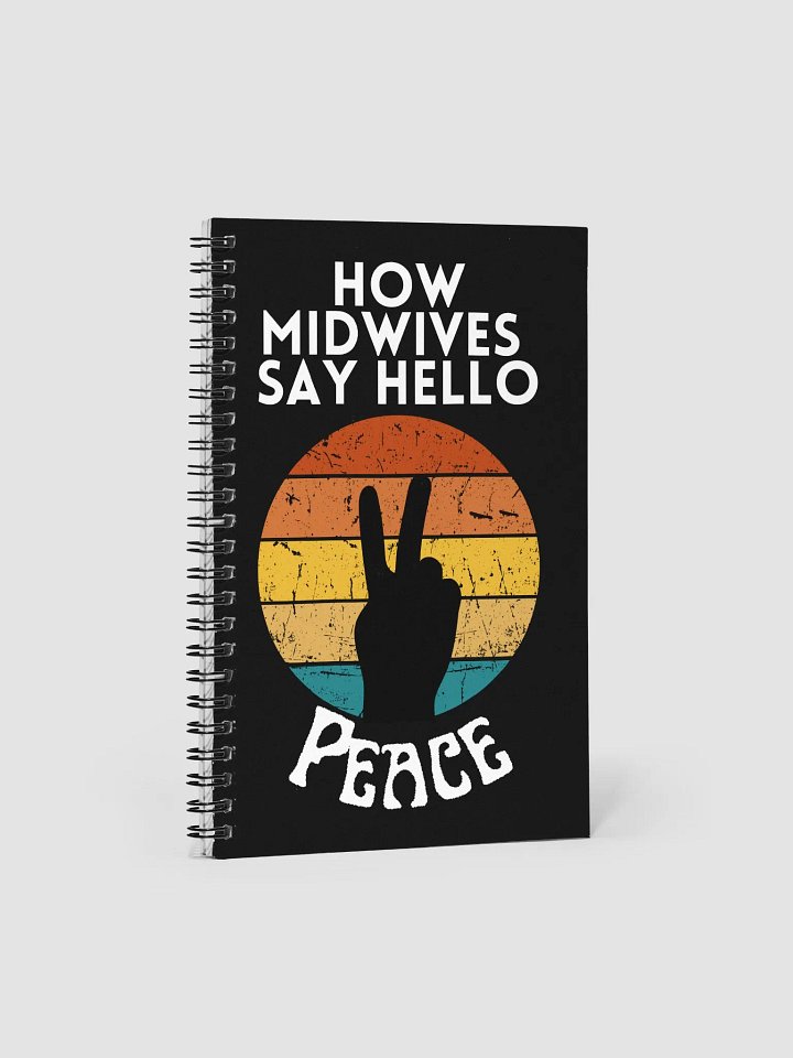 Funny Nurse Midwife Notebook (Black) product image (1)