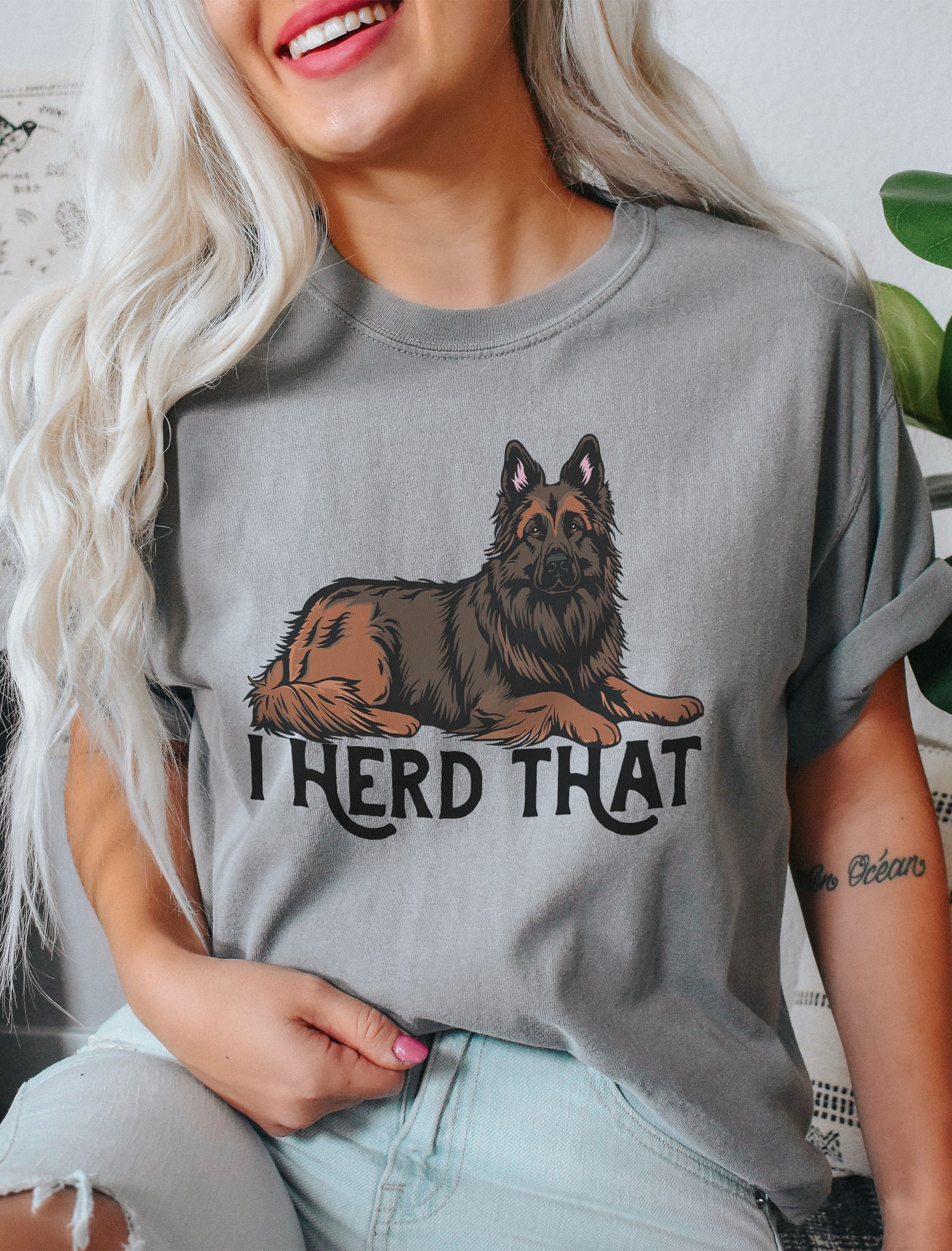 I Herd That Belgian Tervuren T-Shirt | Funny Shirt for Herding Dog Owners product image (2)