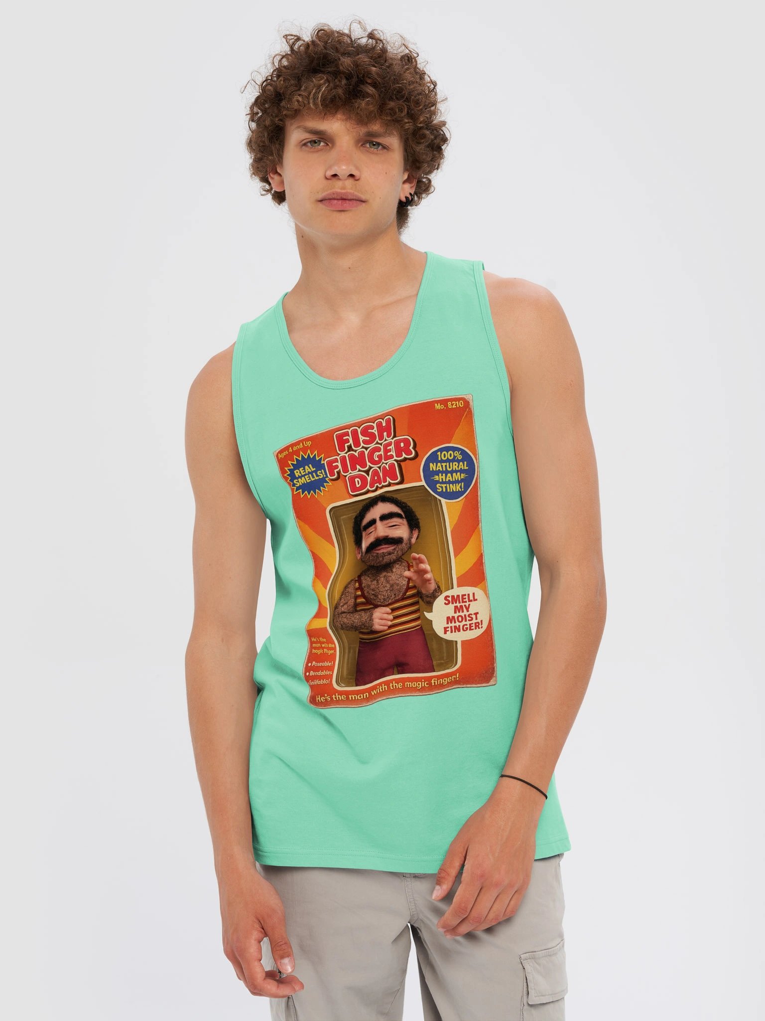 666 Toys | Fish Finger Dan | Cotton Heritage Men's Premium Tank Top product image (1)
