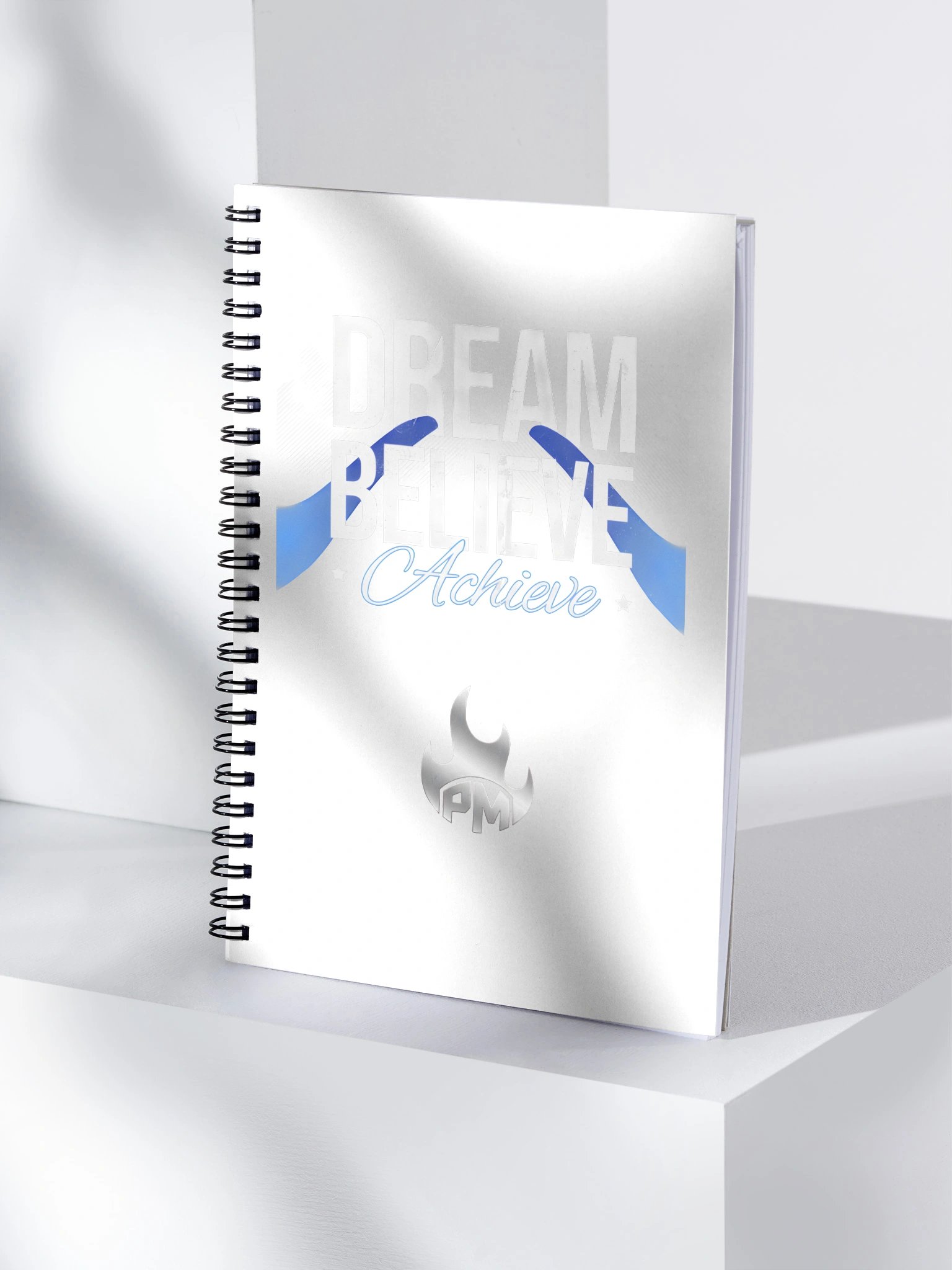 Motivational Spiral Notebook - Dream Believe Achieve Journal product image (4)