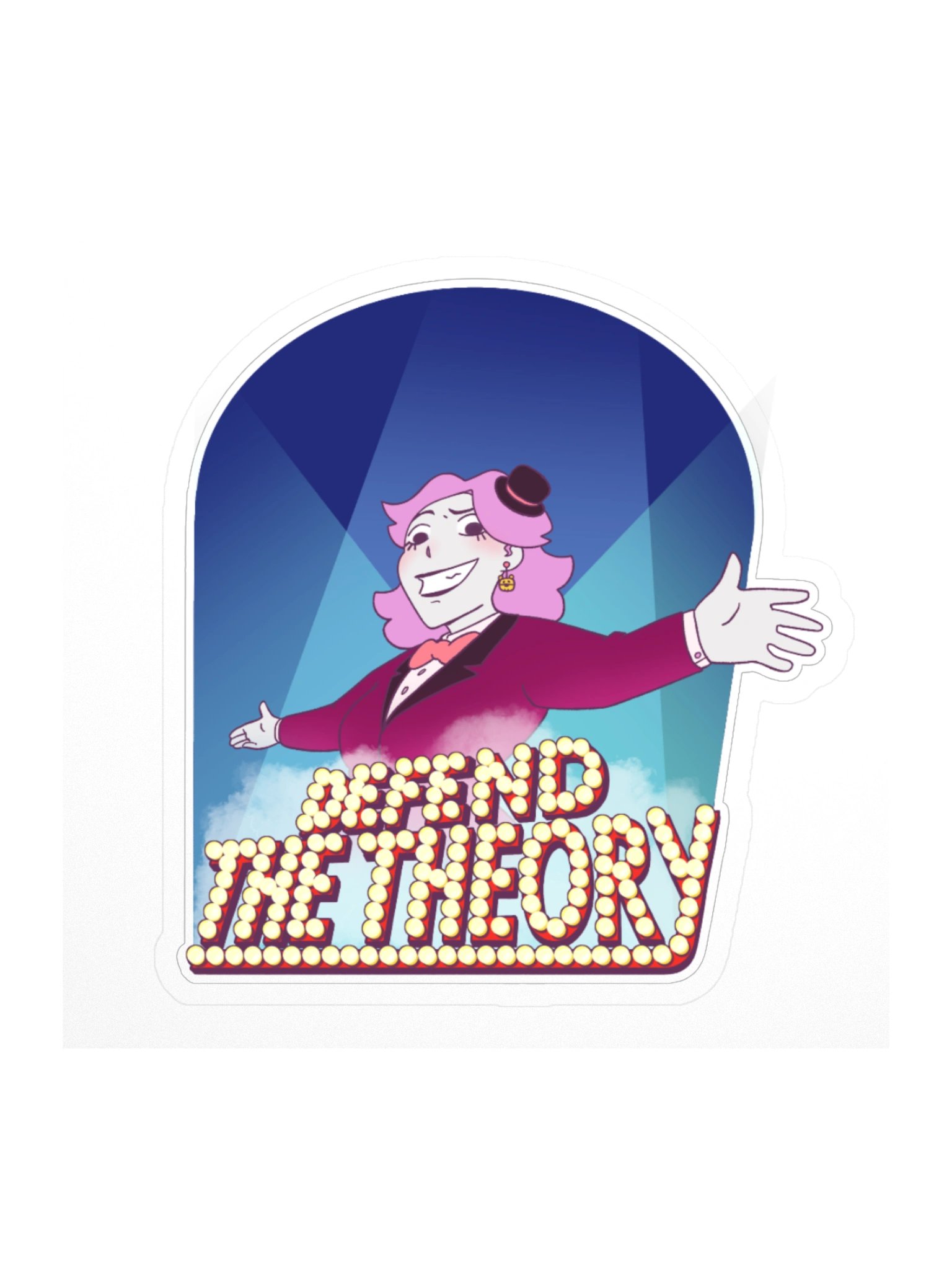 Defend The Theory Blue Sticker product image (2)