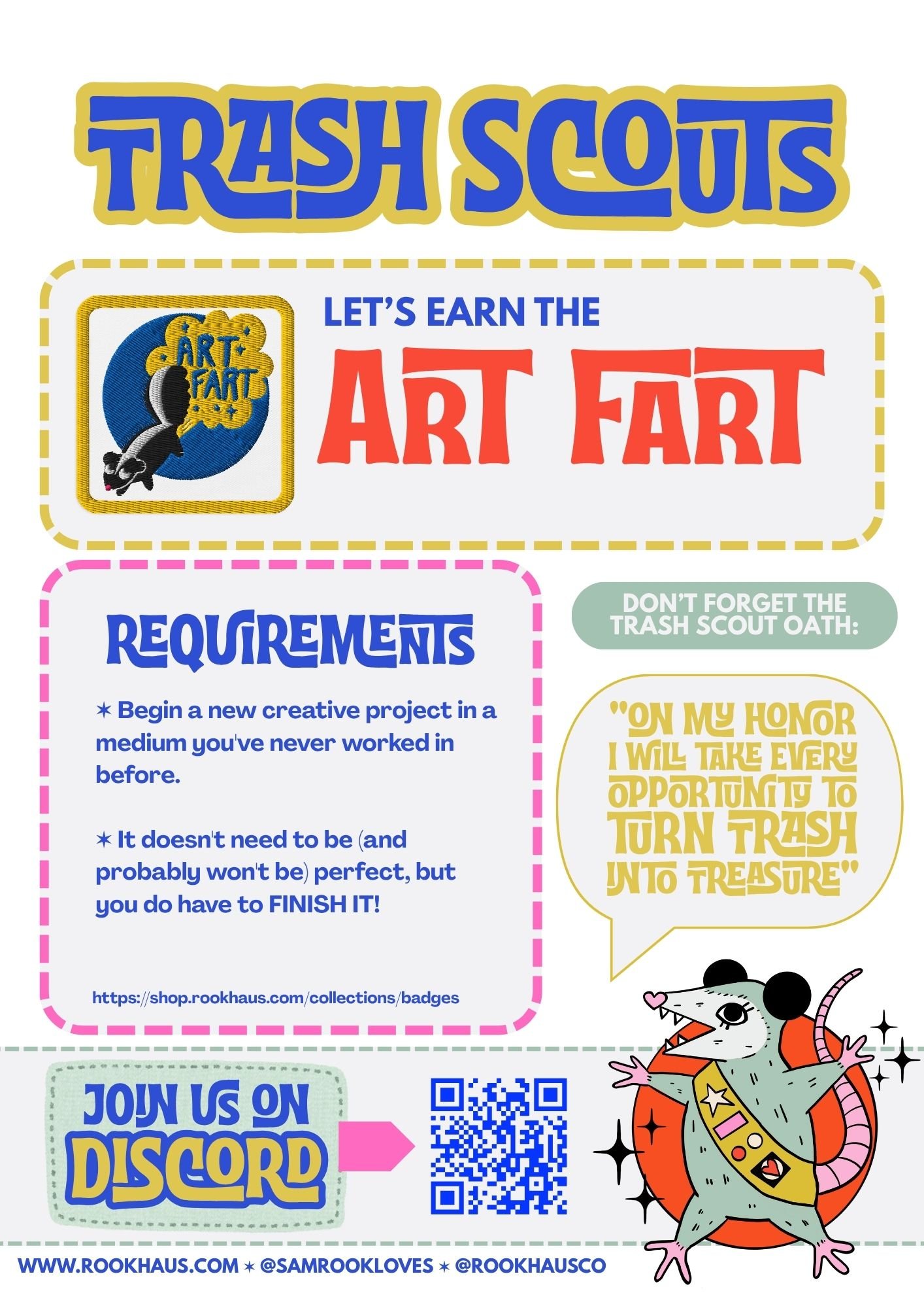 Trash Scouts GARBADGE: Art Farts - Sticker product image (3)