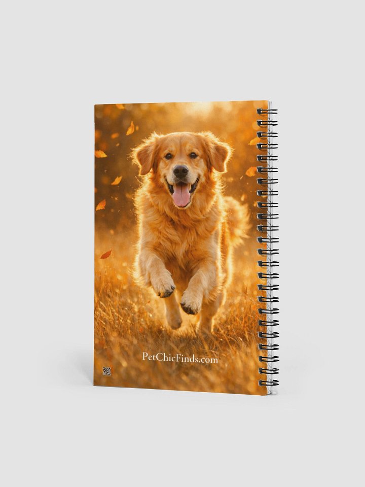 Golden Retriever Autumn Bliss Spiral Notebook product image (2)
