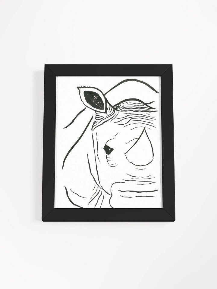 Face Of A Rhino Framed Print product image (1)