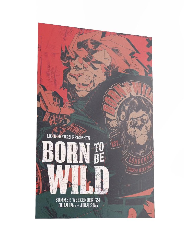 LondonFurs Summer Weekender '24 - Born to be Wild Samson - Poster product image (2)