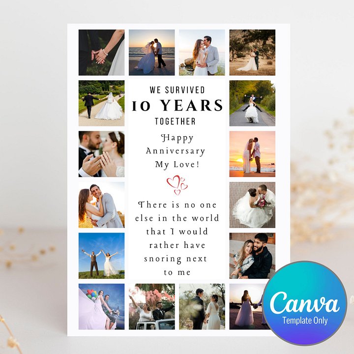 Funny Anniversary Photo Card Template product image (1)