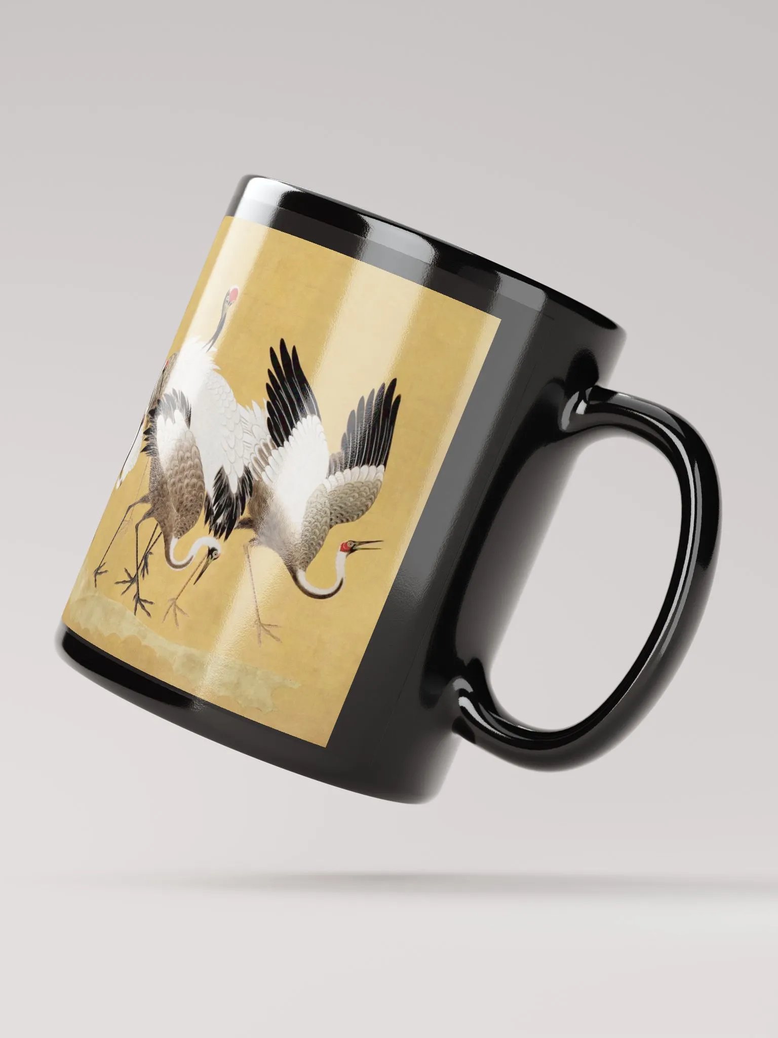 Golden Crane Elegance Mug product image (3)