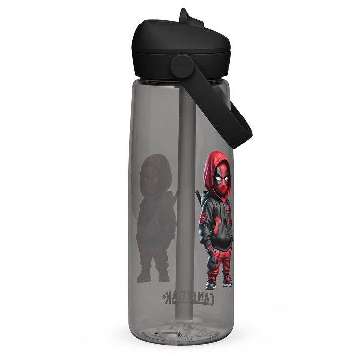Red Hoodie Cartoon Character Water Bottle product image (6)