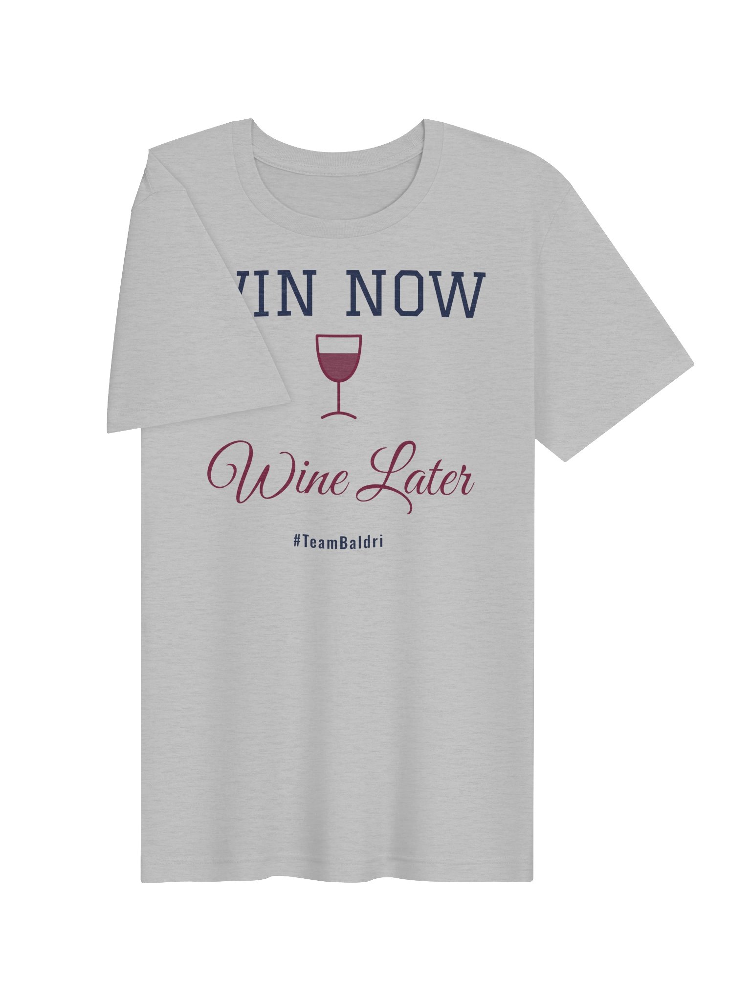 Win Now, Wine Later Tee - White/Cream/Gray product image (9)