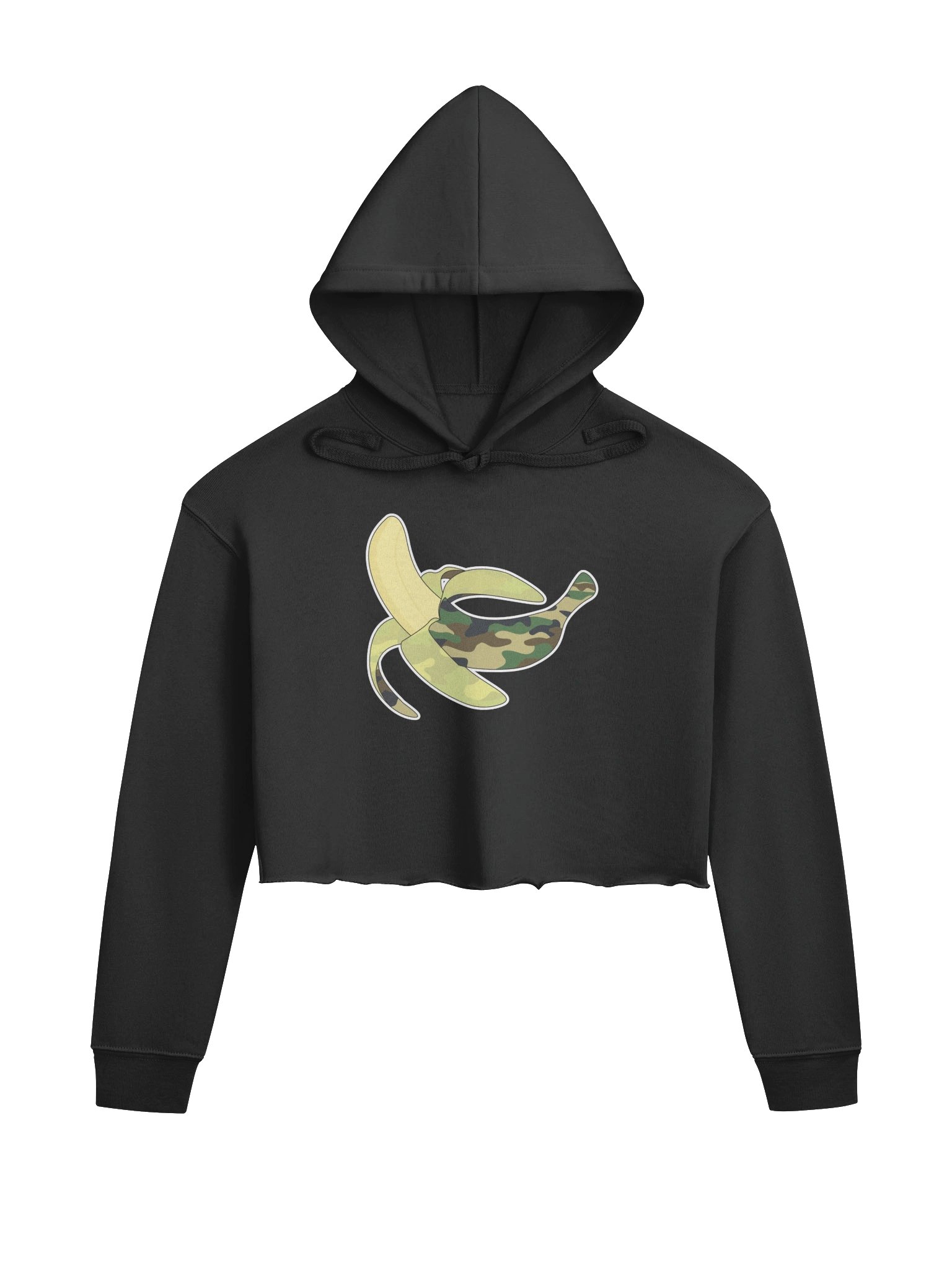 Banana Army Fleece Crop Hoodie product image (2)