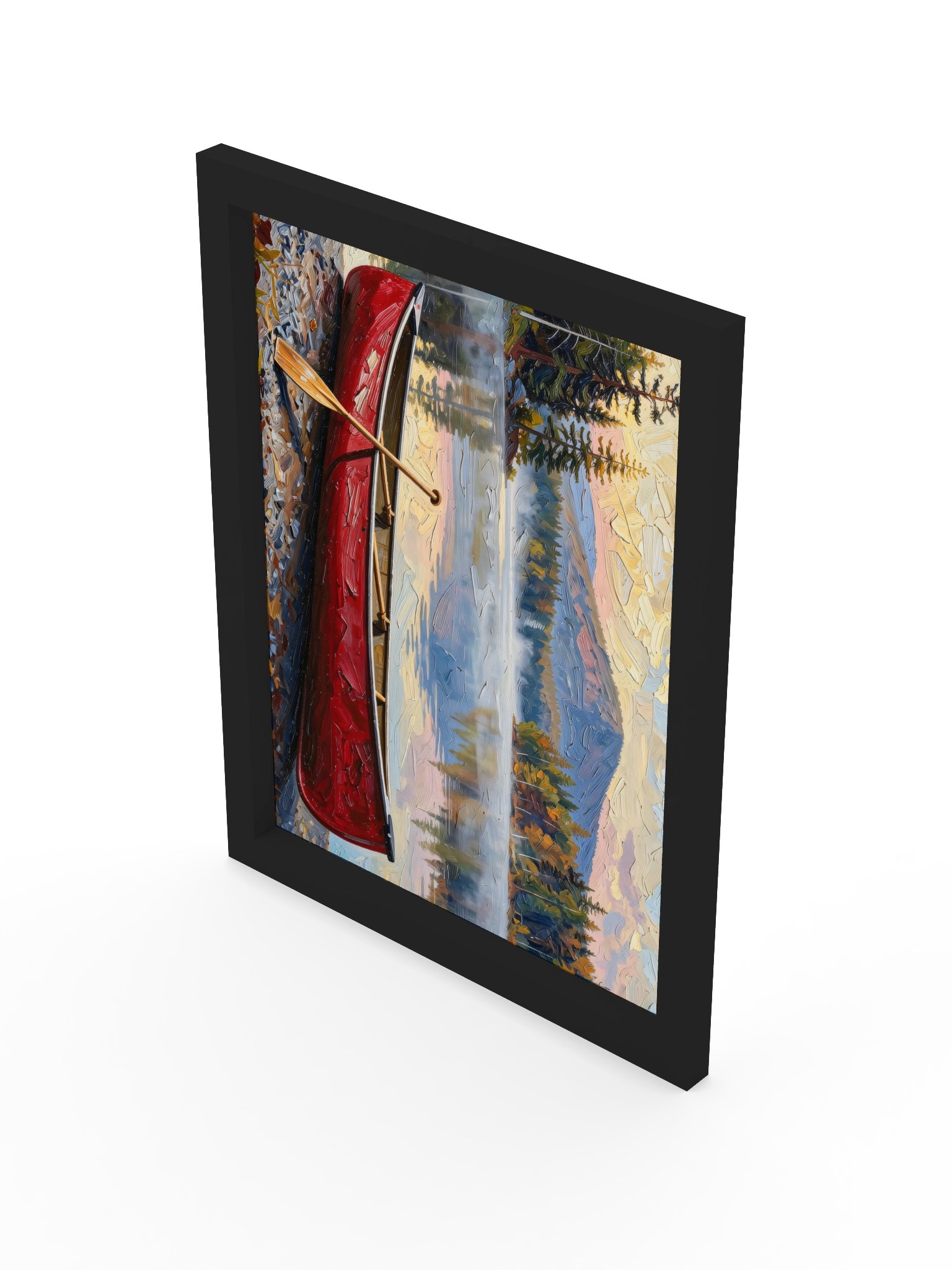 Canoe in Morning Mist Framed Print product image (22)