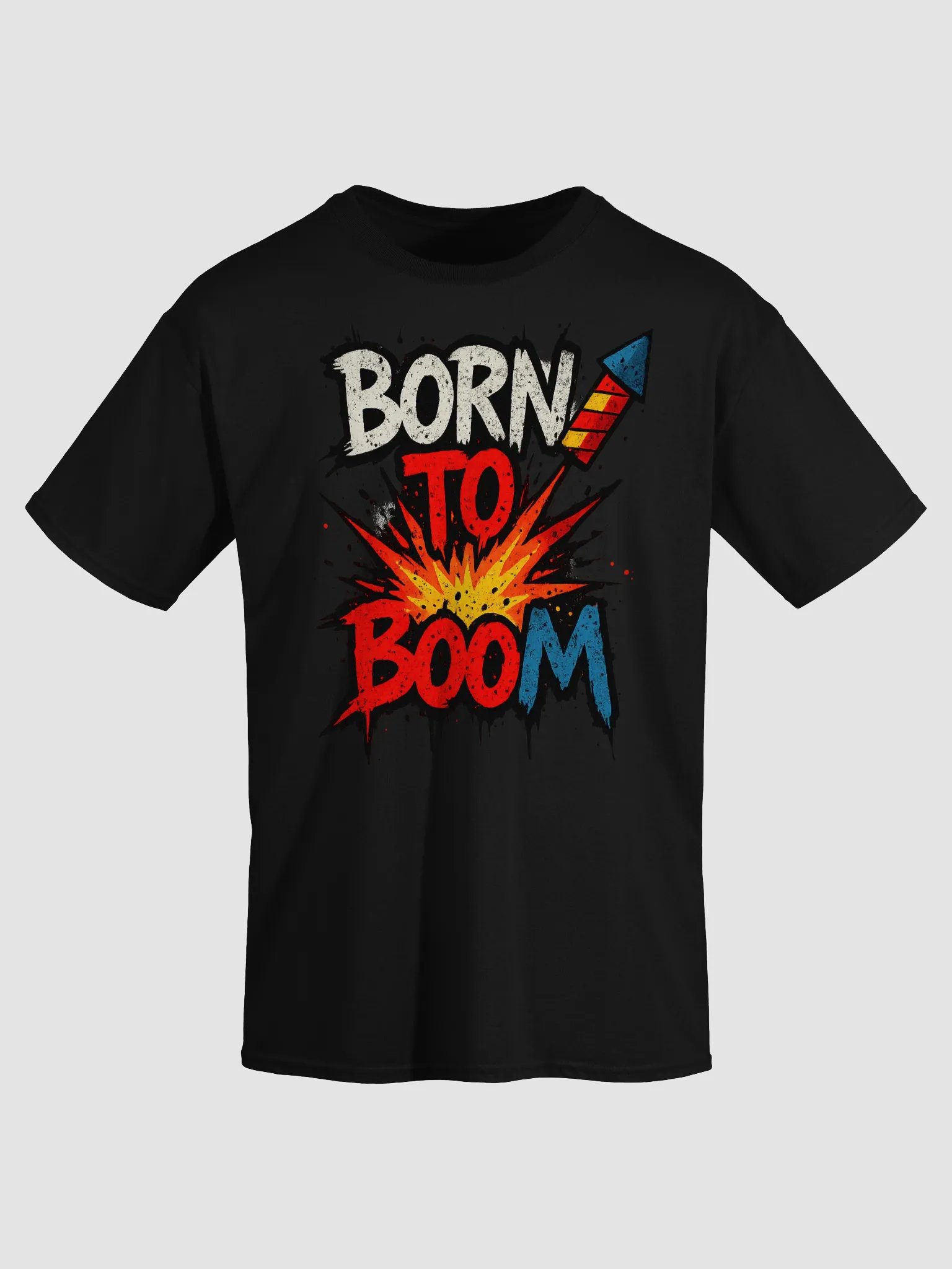 Born to Boom Graffiti 4th of July Shirt – Funny Patriotic Explosion Tee product image (29)
